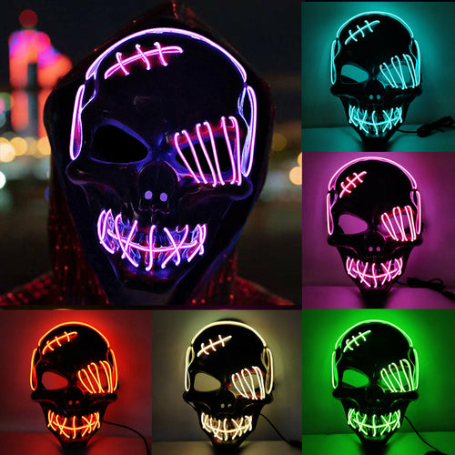 Masque LED HALLOWEEN horreur party