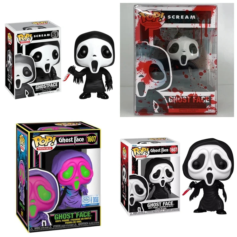 2026 FunKo Pop! New Scream GhostFace #51 Blood Ghost Face #1607 Action Collection Model for Birthday Gift Toys