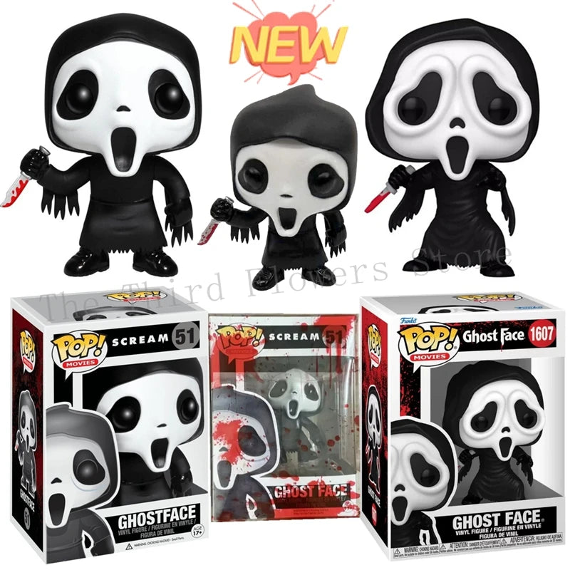 2026 FunKo Pop! New Scream GhostFace #51 Blood Ghost Face #1607 Action Collection Model for Birthday Gift Toys