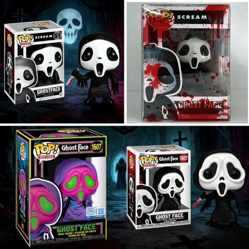 2026 FunKo Pop! New Scream GhostFace #51 Blood Ghost Face #1607 Action Collection Model for Birthday Gift Toys