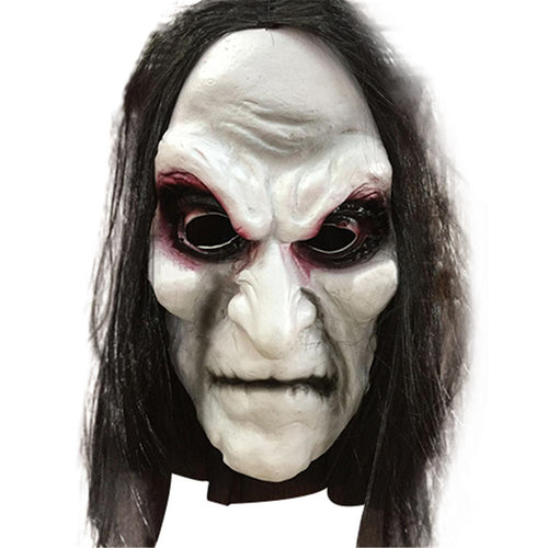 Masque d'Halloween Zombie / Fantôme aux cheveux longs