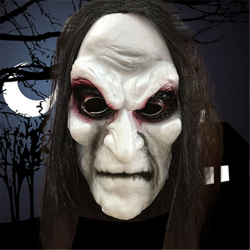 Masque d'Halloween Zombie / Fantôme aux cheveux longs