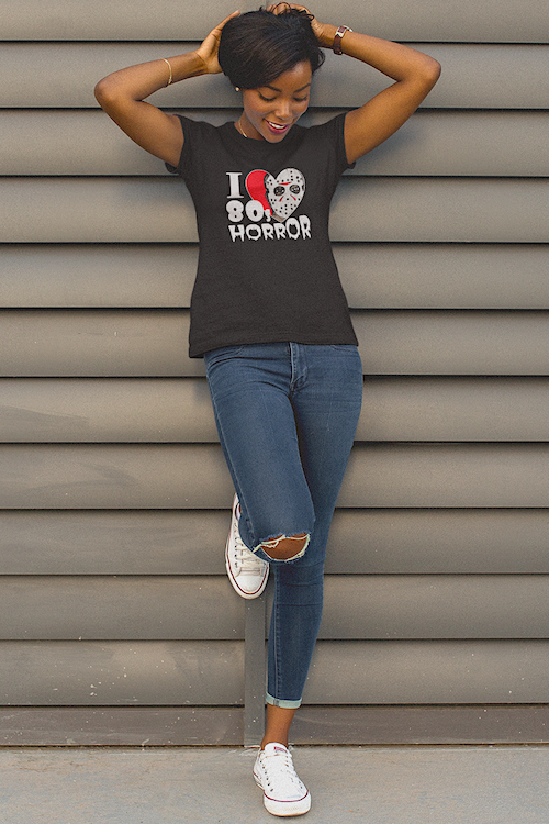 T-SHIRT fan I Love 80's Horror